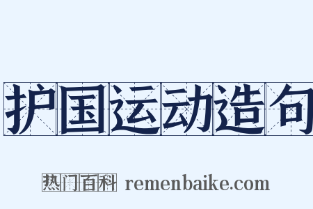 护国运动造句是什么意思的图片